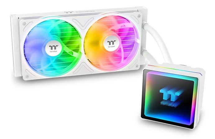 Thermaltake Refrigeración Líquida CPU K TH240 V3 ARGB Sync Aio Snow Edition