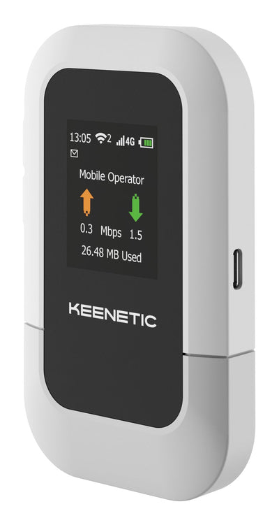Keenetic Roamer Router Wireless Band Única (2,4GHZ) 4G Black Grey — image 1