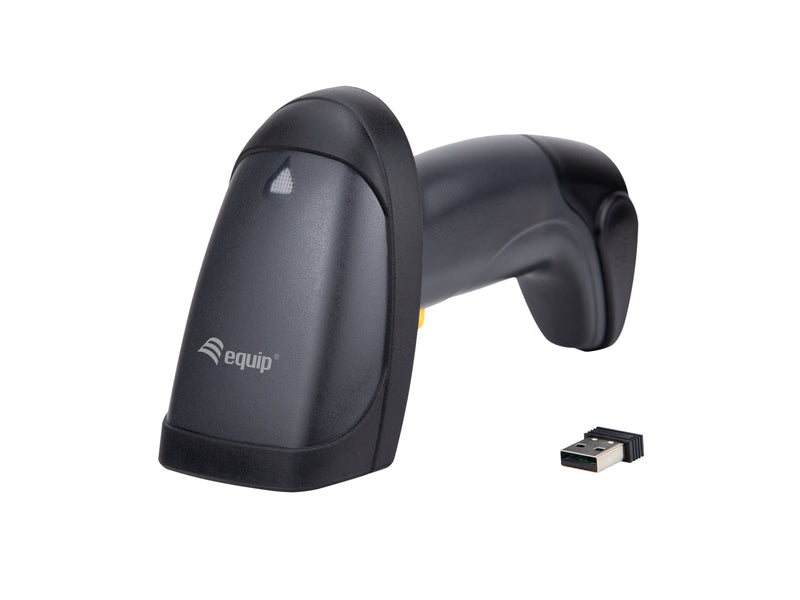 Equip Scanner Manual Code Barcodes Láser Wireless USB Black