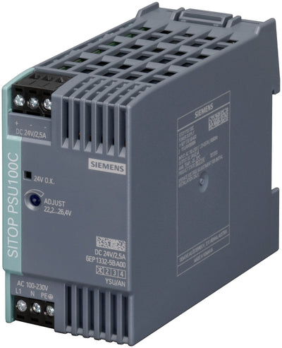 Siemens 6EP13325BA00 Sitop PSU100C 24V 2,5A Gerege. Power Eing. 120-230VAC — image 1