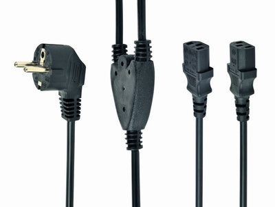 Gembird Cable Power 230V 2M 2 Plugs (splitter And ) — image 1