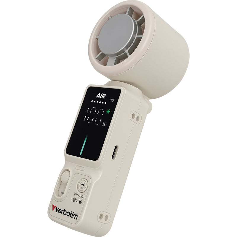 Verbatim Cool 'n' Go Ice Touch Pro Handheld Fan White/Silver