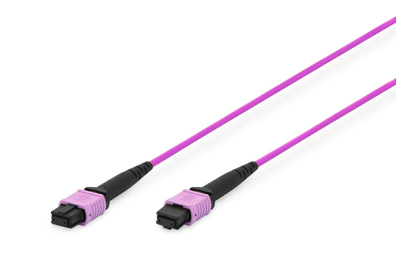 Digitus Fiber Optic Patchcord, Mpo To Mpo, Female OM4, Multimode 50/125 ?, 20M, Method a, Violet