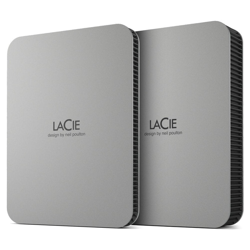 Drive External Lacie Mobile Drive HDD USB-C 5TB 2.5 Moon Silver With USB-C Cable