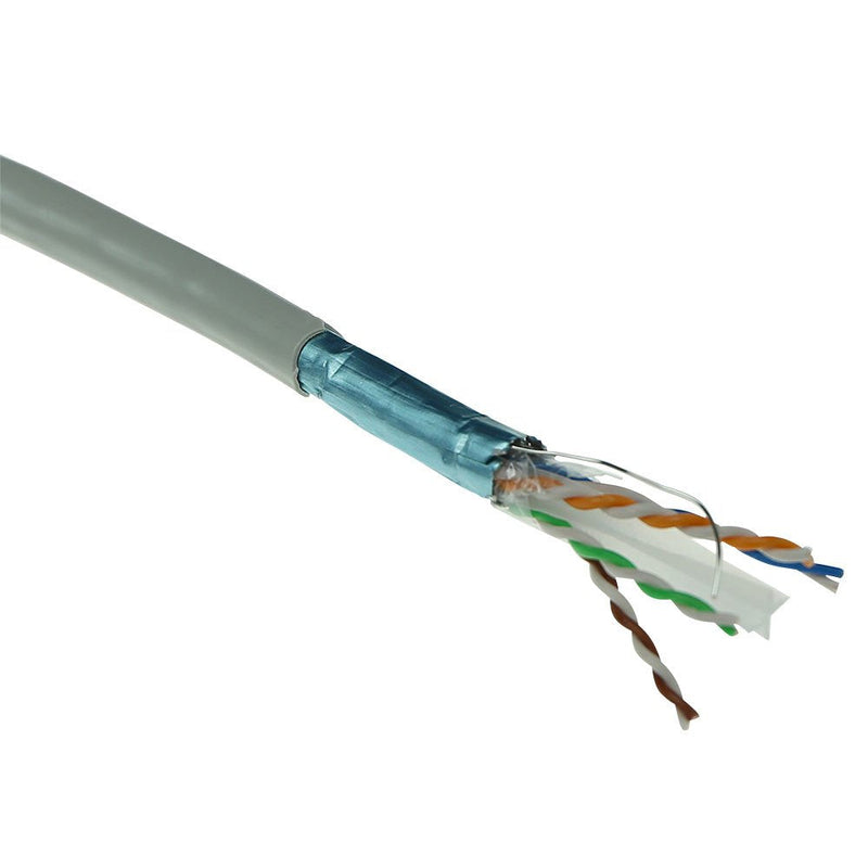 CAT.6A F UTP Solid Installation Cable Pvc, Cpr Euroclass Eca, 24 Awg, Grey 305 Meter