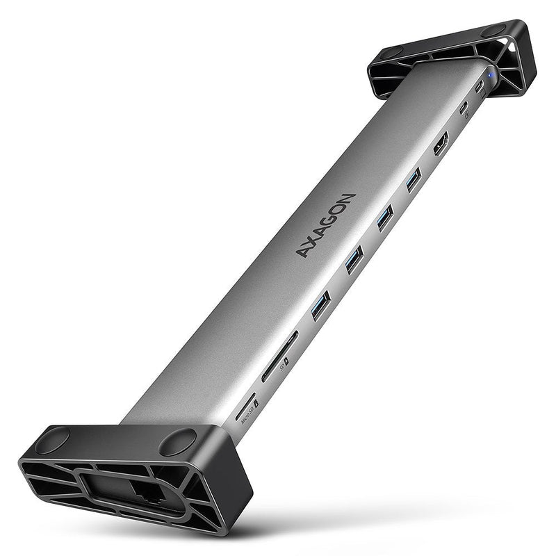 Axagon HMC-10HLS Multiport-hub, 4x USB-A And 2x Usb-c, HDMI 4K/60HZ, RJ-45, SD/microSD, Pd 100W