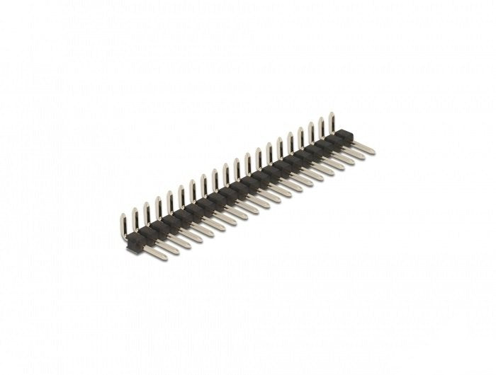 Delock Head 20 Pines, Paso 2,54MM, 1 Fila, Ángulo, 5 Pieces