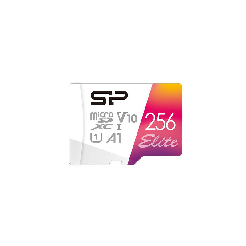 Memory Card Silicone Power Elite Micro Sdxc 256GB Uhs-i A1 V10