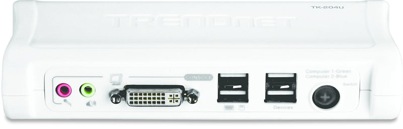 Trendnet Switch USB DVI 2 Ports KVM With Kit Audio TK-204UK