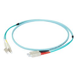 Efb Duplex Network Cable Flat-twin Lc-sc OM3 50M Lszh 3X5MM Aqua
