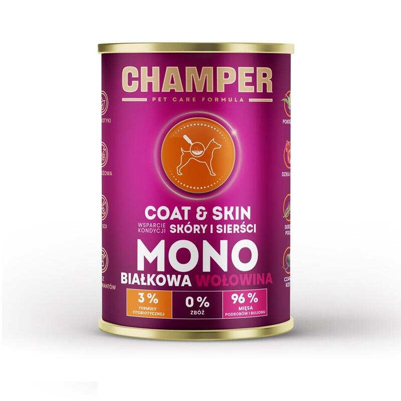 Champer Coat & Skin Beef - Comida Húmeda Perros - 400G
