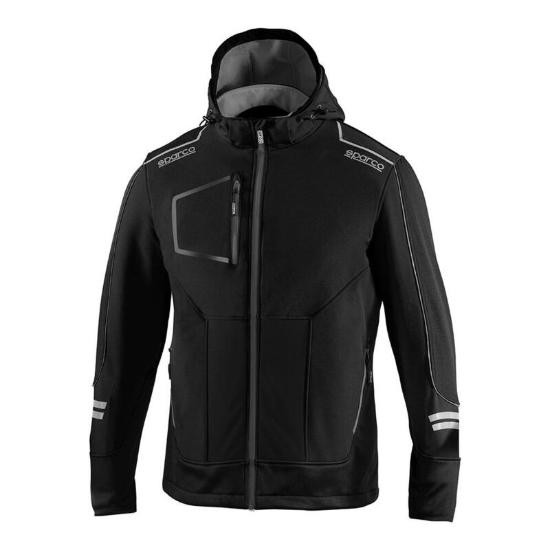 Chaqueta Soft-shell Tech Técnica, Black/Grey York, T3 - L