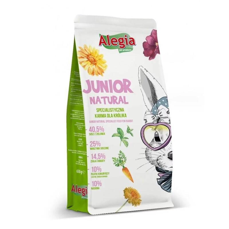 Comida Conejos Alegia Junior Natural - 650G