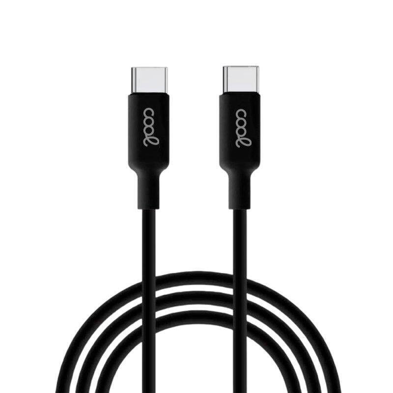 Cool USB Cable Type-c a Type-c (1.2 Tape Measure Black 3 Amp