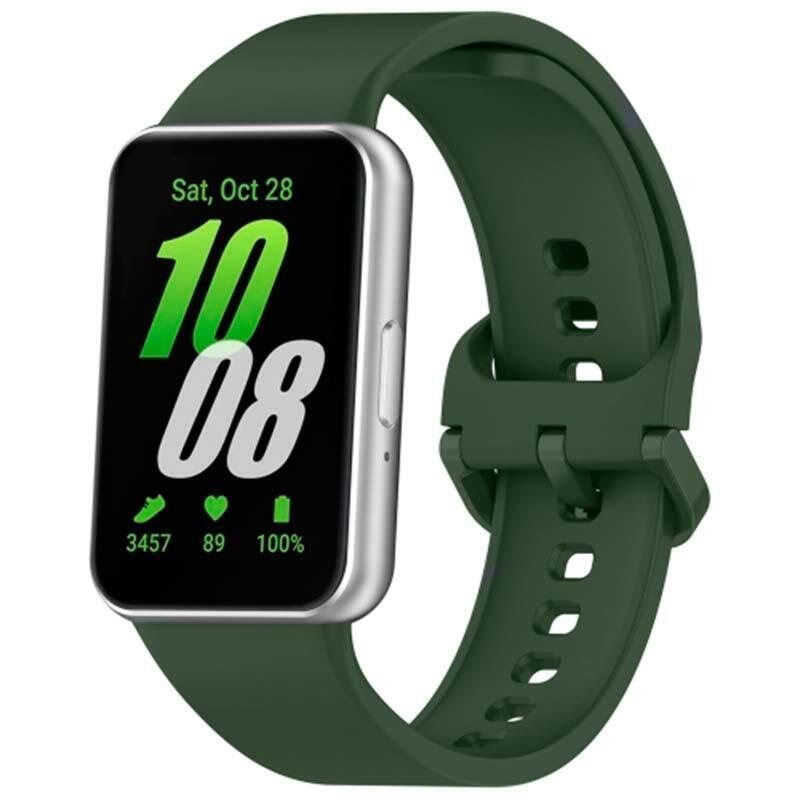 Strap Silicone Samsung Galaxy Fit 3 Green Oscuro