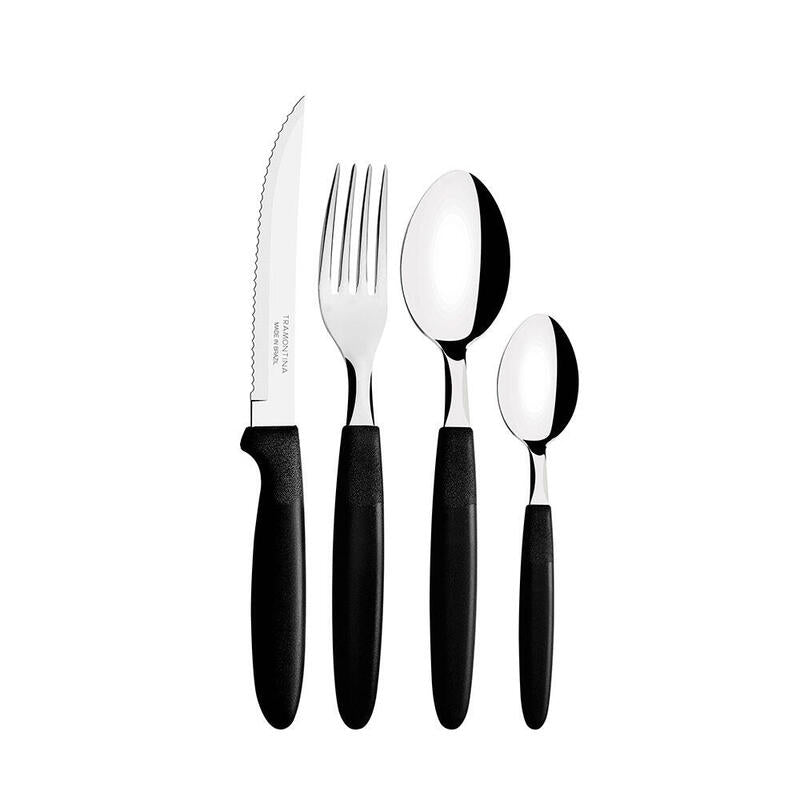 Cubertería 25 Pieces Ipanema Handle Black