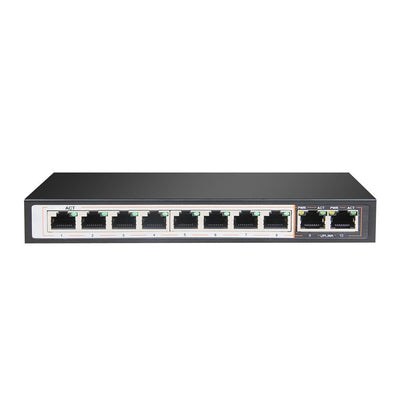 Extralink Switch PoE Perses 8X Gigabit PoE/PoE+, 2x RJ45 Uplink Gigabit, 96W — image 1
