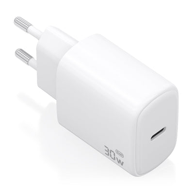 Aisens Charger GaN 30W, 1x USB-C PD 3.0, White — image 1