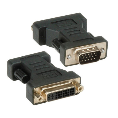 Techly Adapter DVI - VGA F/M DVI-i Grey — image 1