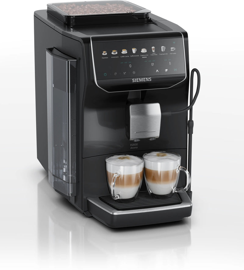 Siemens Coffee Machine Presión EQ500 Iaroma TP553E07 15 Bar Negro Piano