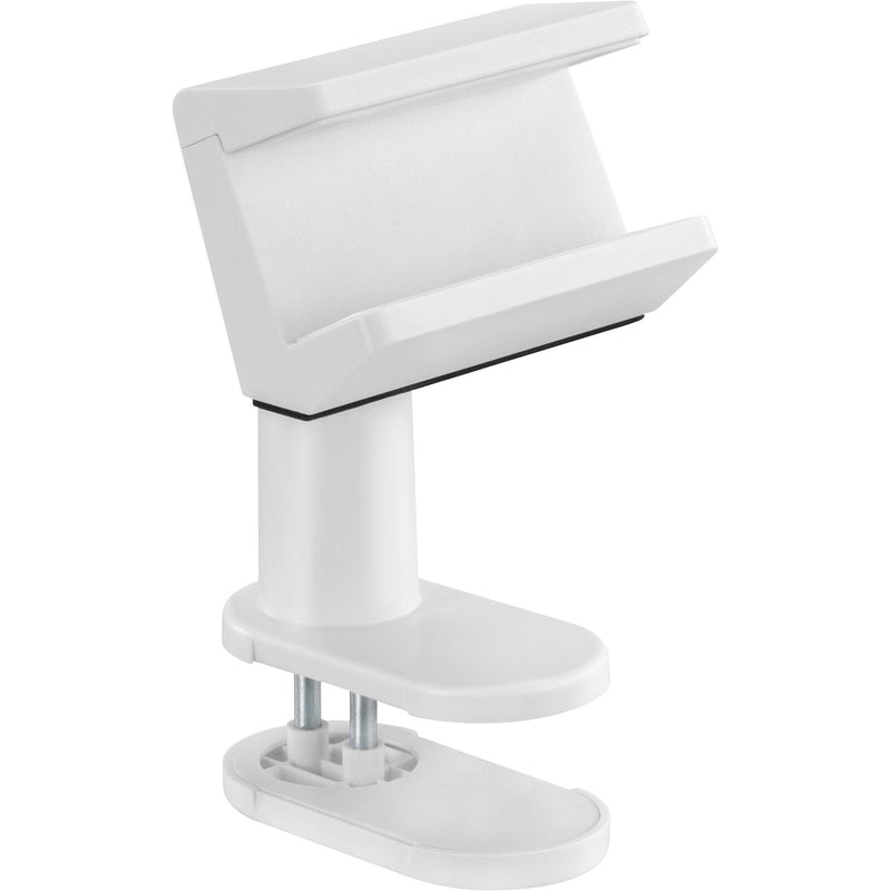 Inline Clamp Desk Power Strip Plugs Giratoria, Clamp Resorte, White