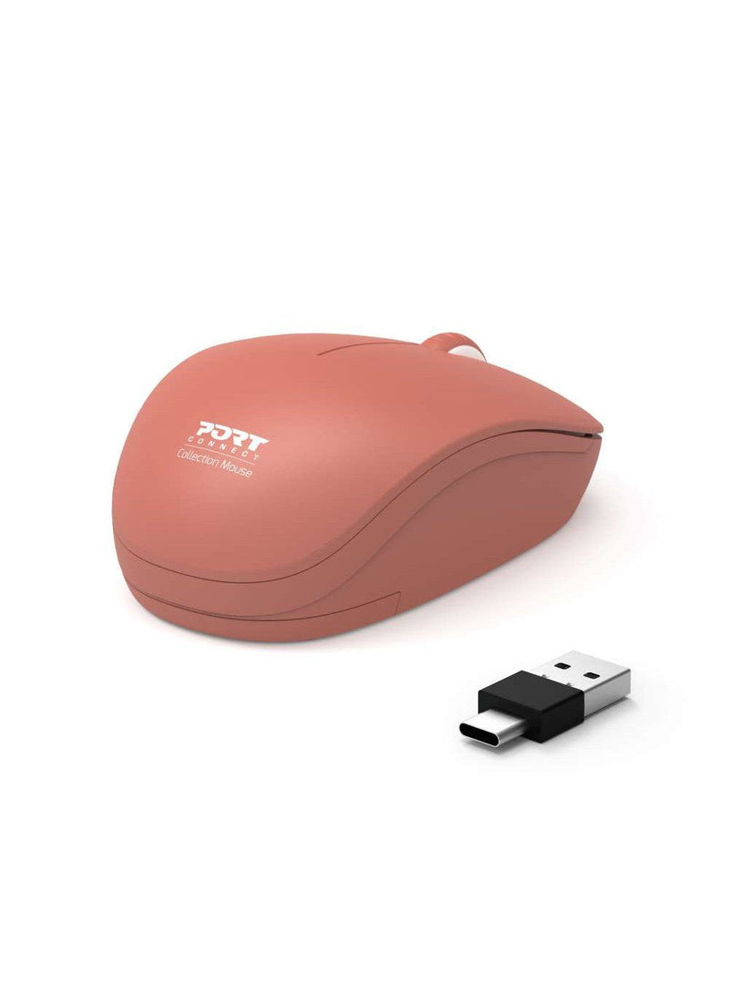 Port Connect 2.4GHZ Collection Ii Wireless Mouse, Terracotta
