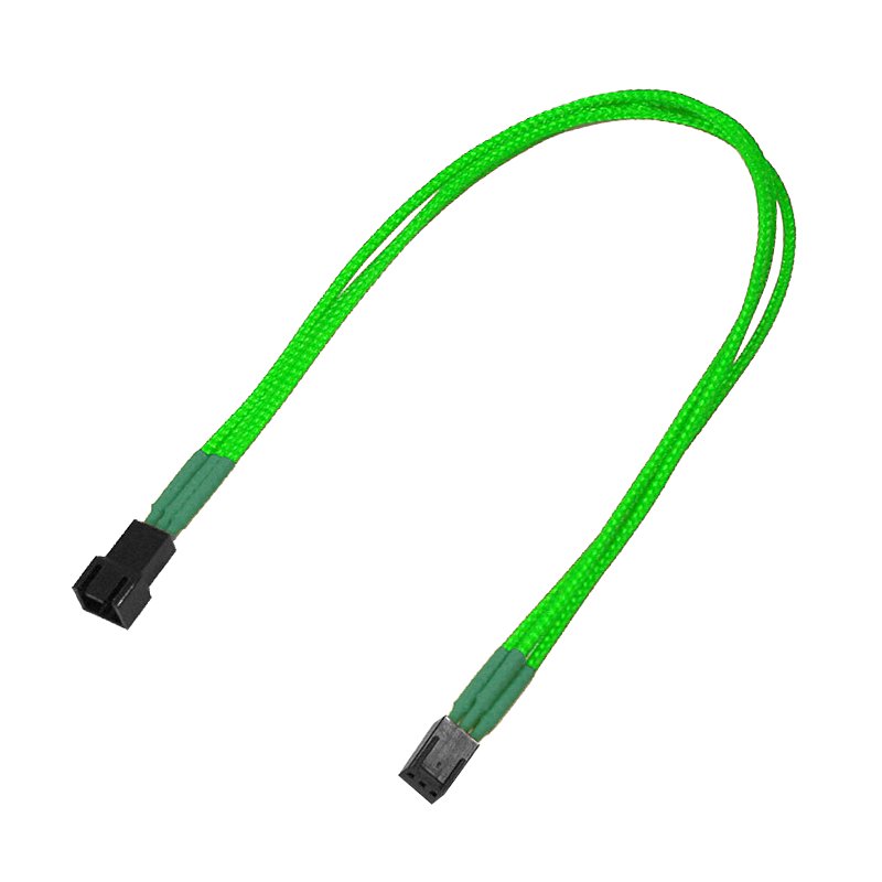 Nanoxia Cable Extensión 3 Pines, 30CM, Sencillo, Green Neón