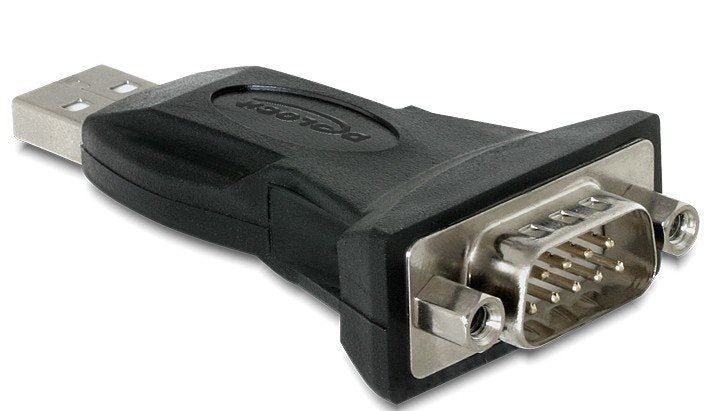 Delock Adapter USB 2.0A Serie DB9 M/M Black 61460