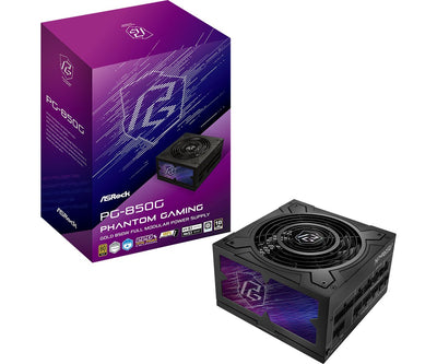 Asrock Power Supply Phantom Gaming PG-850G 850W ATX 80 + Gold Bk — image 1