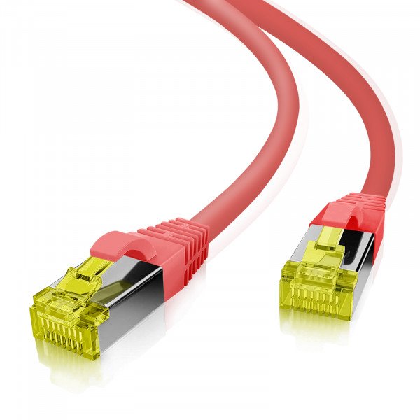 Helos Ultra Flex Network Cable S/FTP CAT.6A Tpe Red 20,0M