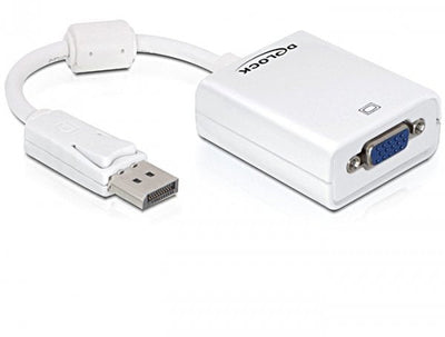 Delock Adapter DisplayPort 1.2 Male VGA Female White — image 1