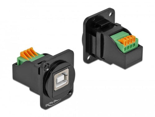 Delock D Type Módulo USB 2.0 Type B Connector Female a Terminalblock — image 1
