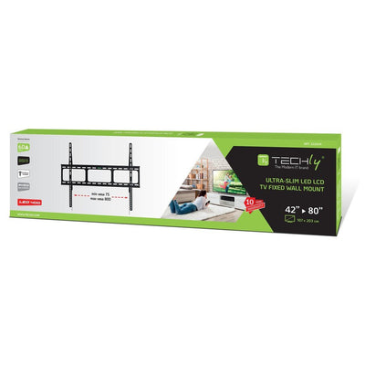 Techly Ica-plb 860 Wall Mount Screen Plana 2,03M (80) Black — image 1