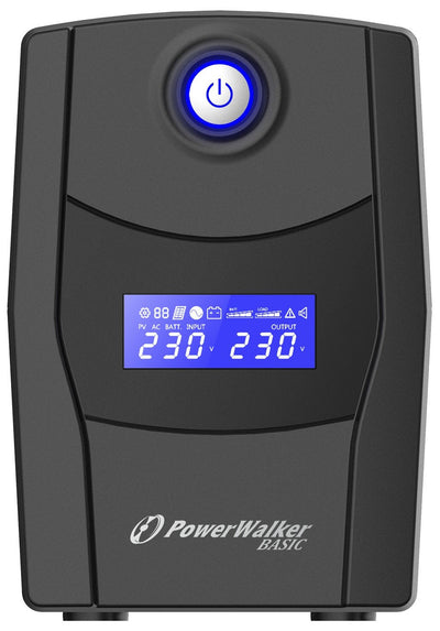 Power Walker UPS Line-interactive 800VA Stl Fr 2X Pl 230V, RJ11/45 In/Out, USB — image 1