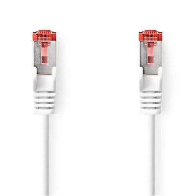 Nedis CAT.6- Network Cable RJ45 Connector Male RJ45 Connector Male - S/FTP 0.25M Innenbereich Round Lszh White — image 1
