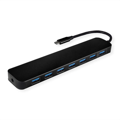 Value USB 3.2 Gen 1 Hub, 7VÍAS, Type-c Cable Connection — image 1