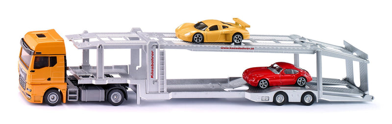 Siku Super Man Camión Portacoches, Model Vehículo Yellow/Silver 10394400000