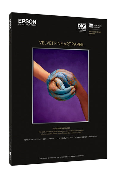 Epson Gf Paper Velvet Fine Art. A3 +, 20 H, 260G. — image 1