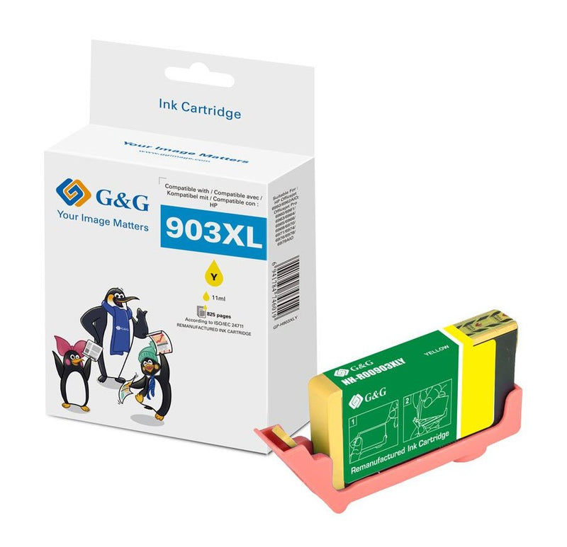 G&g Ink Cartridge Compatible HP 903XL/ T6M11AE Xl-amarillo
