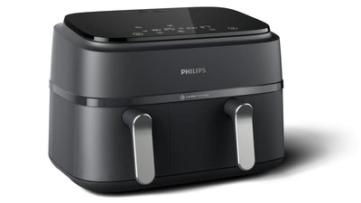 Philips Fryer 3000 Series NA351/00 Double 9 L Independiente 2750W Fryer Air Caliente Black Silver — image 1