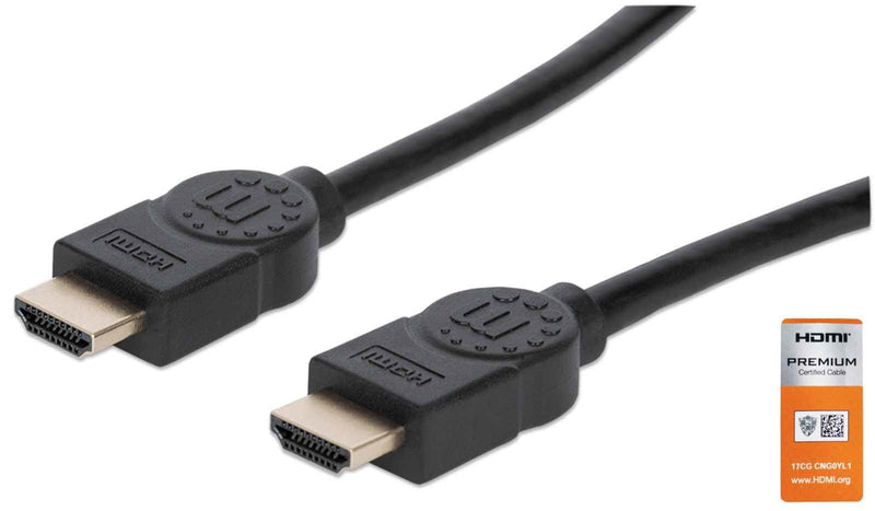 Manhattan 354837 HDMI Cable 1M HDMI Type a Standard Black