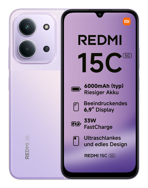 Xiaomi Redmi 15C 5G 128GB Dusk Purple, Hyper Os, 4GB MZB0LLJEU — image 1