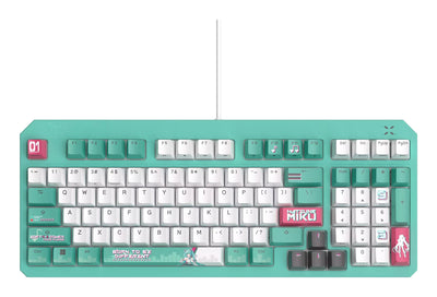 ASUS Tuf Gaming K3 Gen Ii Hatsune Miku Edition Keyboard 96% Compact Retroiluminado USB Green — image 1