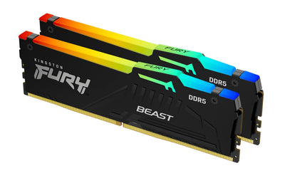 Kingston Memory DDR5 Fury Beast RGB 128GB 2X64GB 5600MHZ CL36 KF556C36BBEAK2-128 — image 1