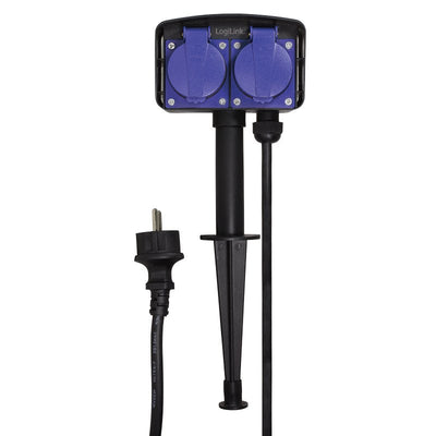 Logilink LPS214 Base Múltiple 2M 2 Salidas AC Outdoor Black Blue — image 1