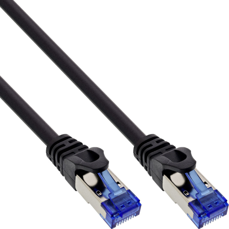 Inline® Network Cable Armoured, U/FTP, CAT.6A, Black, 0.3M