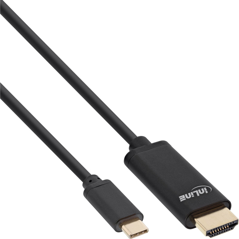 Inline Adapter USB , USB Type-c Male a HDMI Male (modo Alternativo Dp), 4K2K, Black 2M