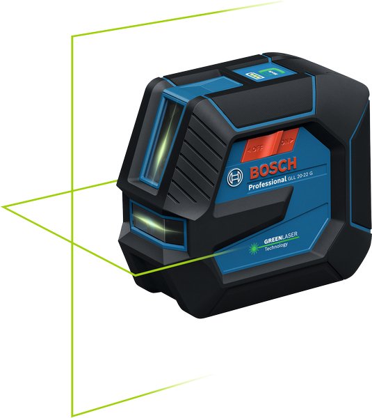 Bosch Láser Line Professional Gll 20-22G Líneas Láser Profesionales Blue Black Green Incl. Stand Universal Lb