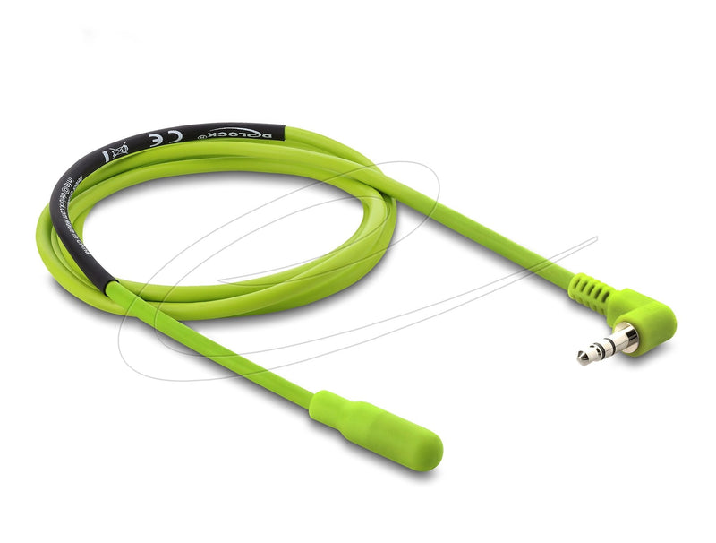 Delock Sonda Temperatura Cable With 3,5MM 3 Pin Connector Jack Male 90° Angulado DS18B20 1M