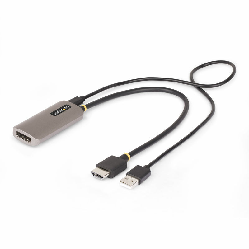 StarTech.com 148B-HDMI-DP-8K Adapter Cable Vídeo 0,3M HDMI Type a Standard Black Silver